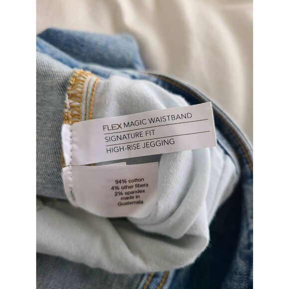 Lane Bryant Jegging Jeans Women's Plus Size 24 Blue Denim Flex Magic Waistband H - Picture 8 of 8